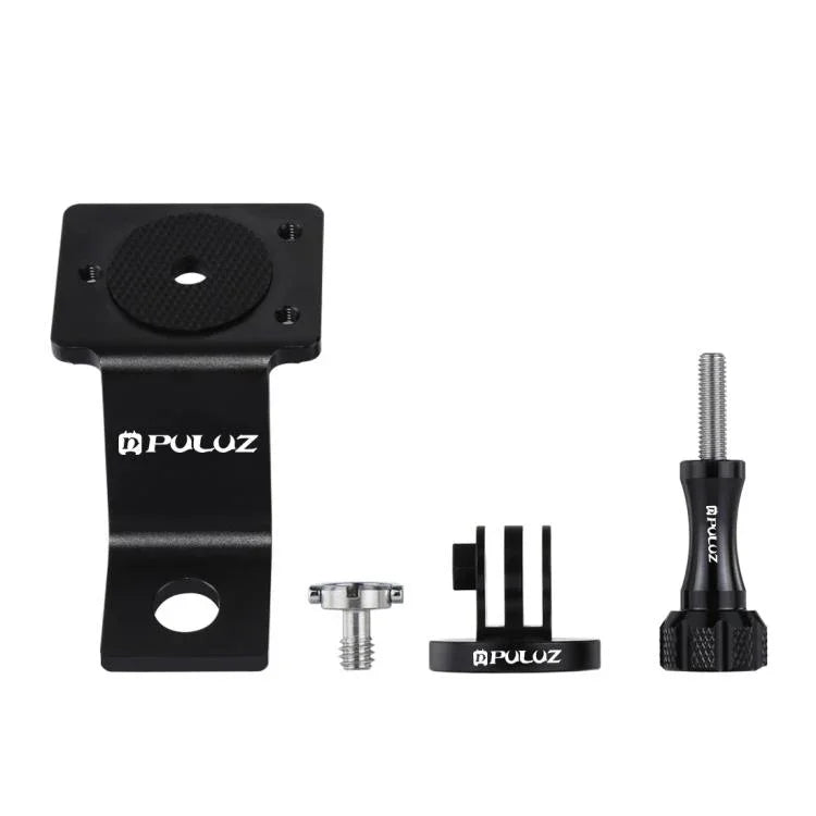 Support de fixation PULUZ en alliage d'aluminium pour moto avec adaptateur pour trépied et vis pour GoPro, Insta360, DJI et autres caméras d'action, Fixe 2 (noir), Fixe 2 (argent), Fixe 2 (rouge), Fixe 2 (bleu), Fixe 2 (or)