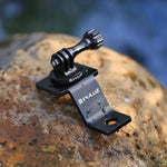 Support de fixation PULUZ en alliage d'aluminium pour moto avec adaptateur pour trépied et vis pour GoPro, Insta360, DJI et autres caméras d'action, Fixe 2 (noir), Fixe 2 (argent), Fixe 2 (rouge), Fixe 2 (bleu), Fixe 2 (or)