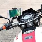 Support de fixation PULUZ en alliage d'aluminium pour moto avec adaptateur pour trépied et vis pour GoPro, Insta360, DJI et autres caméras d'action, Fixe 2 (noir), Fixe 2 (argent), Fixe 2 (rouge), Fixe 2 (bleu), Fixe 2 (or)