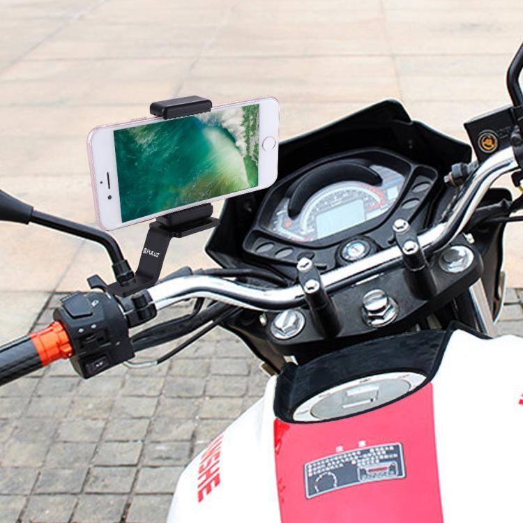 Support de fixation PULUZ en alliage d'aluminium pour moto avec adaptateur pour trépied et vis pour GoPro, Insta360, DJI et autres caméras d'action, Fixe 2 (noir), Fixe 2 (argent), Fixe 2 (rouge), Fixe 2 (bleu), Fixe 2 (or)
