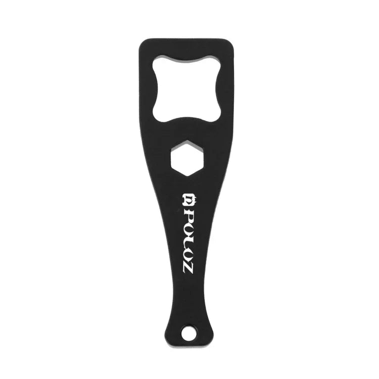 Clé à molette PULUZ en plastique avec dragonne pour GoPro, Insta360, DJI et autres caméras d'action, noire (PVC).