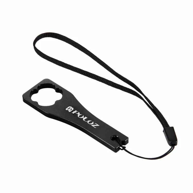 PULUZ CNC Aluminum Alloy Tighten Screw Cap Wrench Tool for GoPro Hero11 Black / HERO10 Black / HERO9 Black / HERO8 Black / HERO7 /6 /5 /5 Session /4 Session /4 /3+ /3 /2 /1, Xiaoyi and Other Action Cameras, Wrench (Aluminum Material) Blue              ...