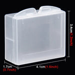 Boîte de rangement transparente en plastique rigide PULUZ pour batterie GoPro HERO4, AHDBT-301/201, AHDBT-401