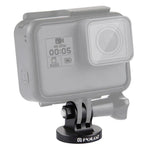 Adaptateur de trépied PULUZ à filetage 1/4 pouce, usiné CNC, compatible avec GoPro, Insta360, DJI et autres caméras d'action ; disponible en plusieurs couleurs : noir, or, bleu et rouge.