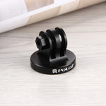 Adaptateur de trépied PULUZ à filetage 1/4 pouce, usiné CNC, compatible avec GoPro, Insta360, DJI et autres caméras d'action ; disponible en plusieurs couleurs : noir, or, bleu et rouge.