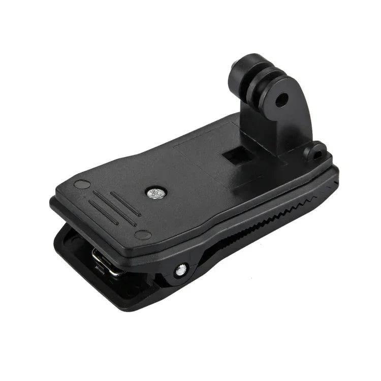 Support de fixation rapide PULUZ à 360° pour sac à dos ou chapeau, compatible avec GoPro, Insta360, DJI et autres caméras d'action.