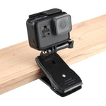 Support de fixation rapide PULUZ à 360° pour sac à dos ou chapeau, compatible avec GoPro, Insta360, DJI et autres caméras d'action.