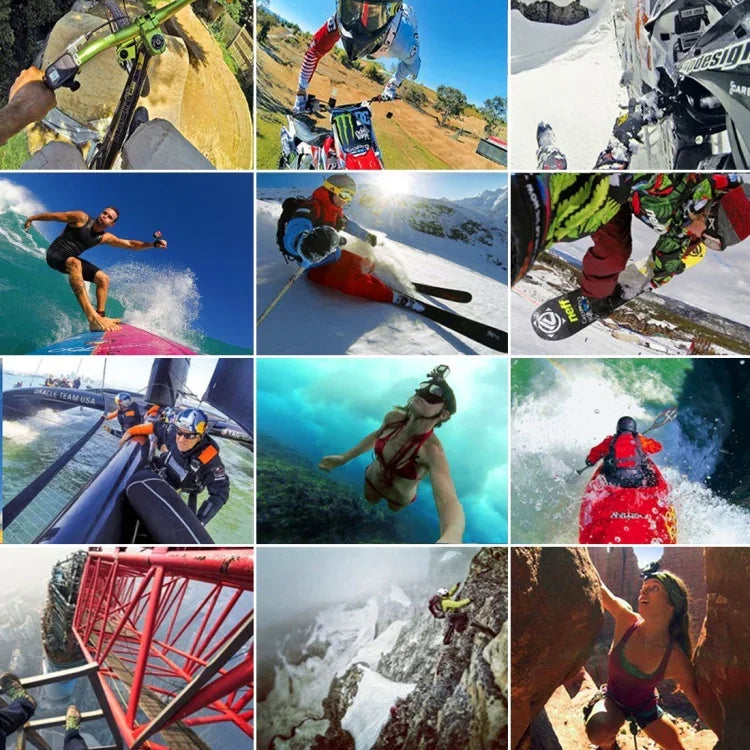 Support de fixation vertical PULUZ noir à boucle en J pour caméras d'action sportives PULUZ, compatible avec GoPro, Insta360, DJI et autres caméras d'action.