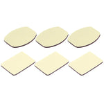 PULUZ 3 autocollants plats + 3 autocollants incurvés pour GoPro, Insta360, DJI et autres caméras d'action, autocollants 3M