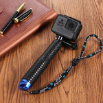 Monopode extensible portable PULUZ pour GoPro, Insta360, DJI et autres caméras d'action, longueur : 19-49 cm