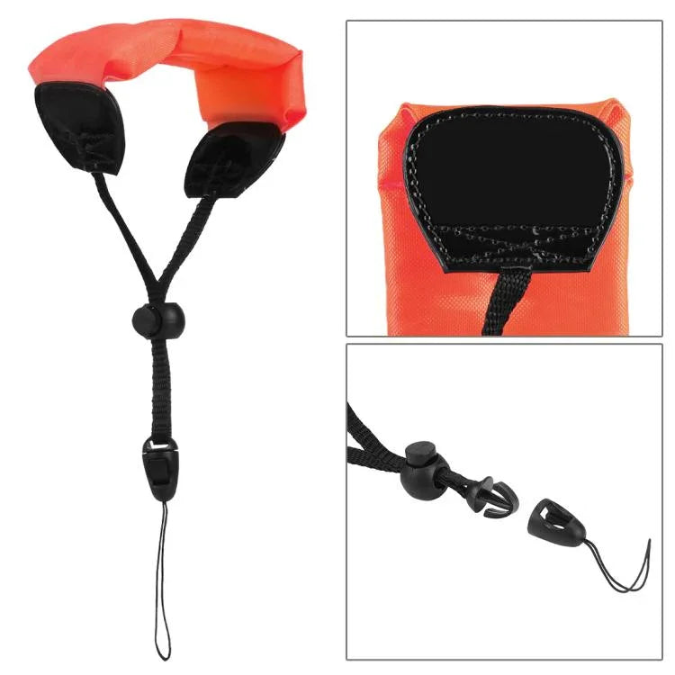 Dragonne flottante PULUZ pour la photographie sous-marine, compatible avec GoPro, Insta360, DJI et autres caméras d'action. Longueur : 20 cm.