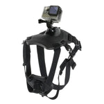 Harnais de chasse pour chien PULUZ avec sangle de poitrine réglable, compatible avec GoPro, Insta360, DJI et autres caméras d'action.