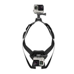 Harnais de chasse pour chien PULUZ avec sangle de poitrine réglable, compatible avec GoPro, Insta360, DJI et autres caméras d'action.