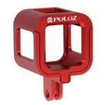 Boîtier de protection PULUZ en alliage d'aluminium usiné CNC avec cadre de sécurité pour GoPro HERO5 Session / HERO4 Session / HERO Session, pour HERO4 Session avec cadre, pour HERO5 Session avec cadre, pour HERO5 Session