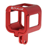 Boîtier de protection PULUZ en alliage d'aluminium usiné CNC avec cadre de sécurité pour GoPro HERO5 Session / HERO4 Session / HERO Session, pour HERO4 Session avec cadre, pour HERO5 Session avec cadre, pour HERO5 Session