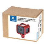 Boîtier de protection PULUZ en alliage d'aluminium usiné CNC avec cadre de sécurité pour GoPro HERO5 Session / HERO4 Session / HERO Session, pour HERO4 Session avec cadre, pour HERO5 Session avec cadre, pour HERO5 Session