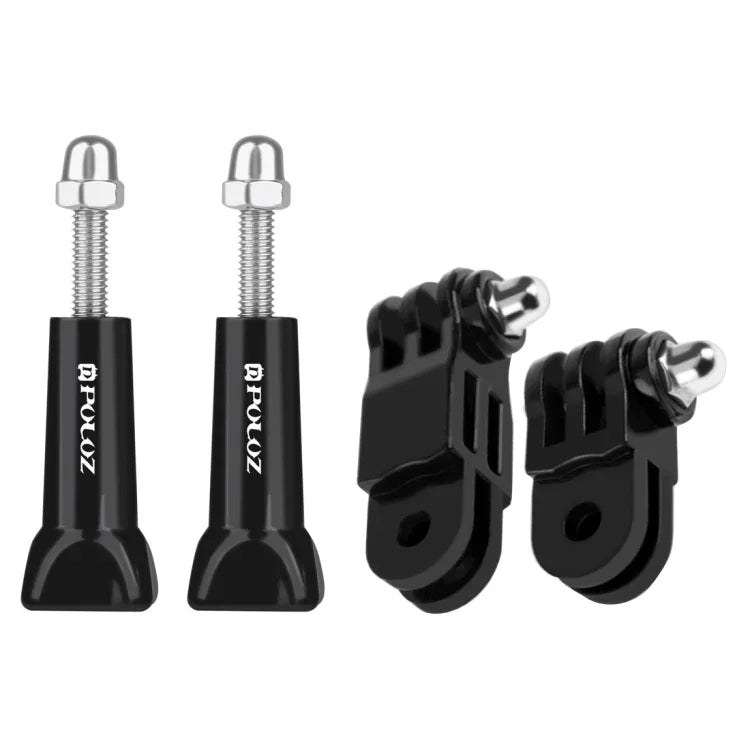 Bras pivotant réglable à 3 axes PULUZ avec 2 vis longues pour caméras d'action sportives PULUZ. Support de fixation flexible Jaws pour GoPro, Insta360, DJI et autres caméras d'action.