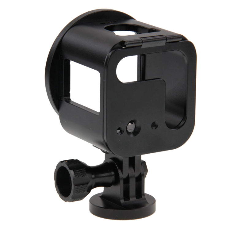 Boîtier de protection PULUZ en alliage d'aluminium usiné CNC avec clé métallique, bouchon d'objectif, vis et adaptateur pour trépied pour GoPro HERO5 Session / HERO4 Session / HERO Session. Compatible avec la HERO4 Session.