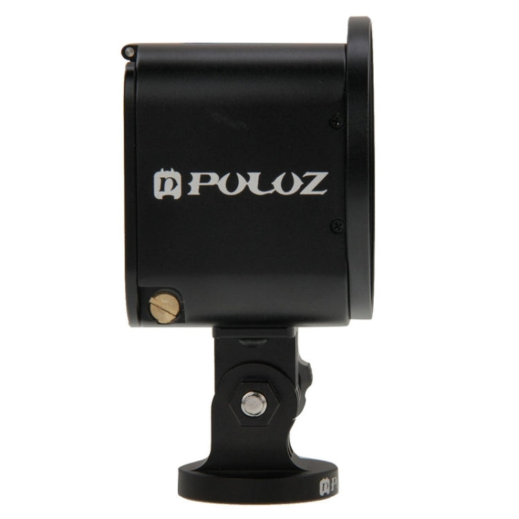 Boîtier de protection PULUZ en alliage d'aluminium usiné CNC avec clé métallique, bouchon d'objectif, vis et adaptateur pour trépied pour GoPro HERO5 Session / HERO4 Session / HERO Session. Compatible avec la HERO4 Session.