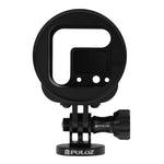 Boîtier de protection PULUZ en alliage d'aluminium usiné CNC avec clé métallique, bouchon d'objectif, vis et adaptateur pour trépied pour GoPro HERO5 Session / HERO4 Session / HERO Session. Compatible avec la HERO4 Session.