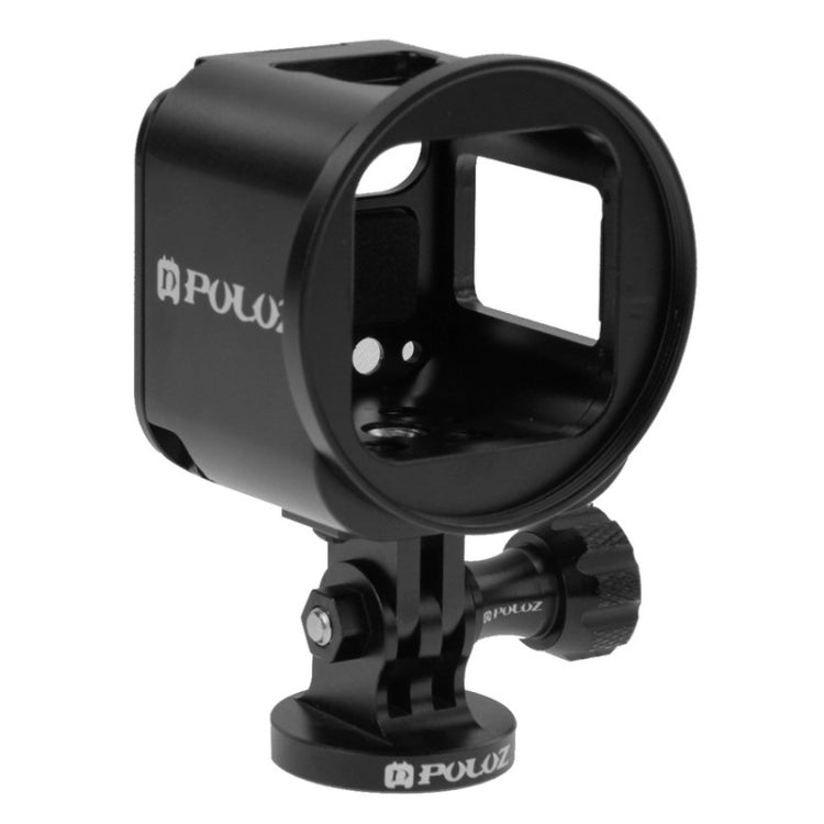 Boîtier de protection PULUZ en alliage d'aluminium usiné CNC avec clé métallique, bouchon d'objectif, vis et adaptateur pour trépied pour GoPro HERO5 Session / HERO4 Session / HERO Session. Compatible avec la HERO4 Session.