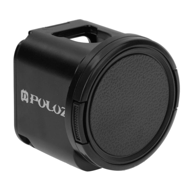 Boîtier de protection PULUZ en alliage d'aluminium usiné CNC avec clé métallique, bouchon d'objectif, vis et adaptateur pour trépied pour GoPro HERO5 Session / HERO4 Session / HERO Session. Compatible avec la HERO4 Session.