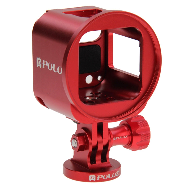 Boîtier de protection PULUZ en alliage d'aluminium usiné CNC avec clé métallique, bouchon d'objectif, vis et adaptateur pour trépied pour GoPro HERO5 Session / HERO4 Session / HERO Session. Compatible avec la HERO4 Session.