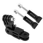 Bras pivotant réglable à 3 axes PULUZ avec 2 vis longues pour caméras d'action sportives PULUZ. Support de fixation flexible Jaws pour GoPro, Insta360, DJI et autres caméras d'action.