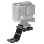 Support de fixation métallique PULUZ pour moto, compatible avec GoPro, Insta360, DJI et autres caméras d'action. Disponible en plusieurs couleurs : noir, argent, rouge, bleu et or.