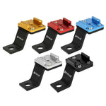 Support de fixation métallique PULUZ pour moto, compatible avec GoPro, Insta360, DJI et autres caméras d'action. Disponible en plusieurs couleurs : noir, argent, rouge, bleu et or.