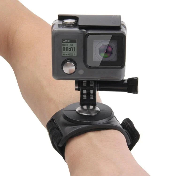 Support de fixation PULUZ 3 en 1 pour bras, poignet, jambe et bras, avec rotation à 360°, compatible avec GoPro, Insta360, DJI et autres caméras d'action.