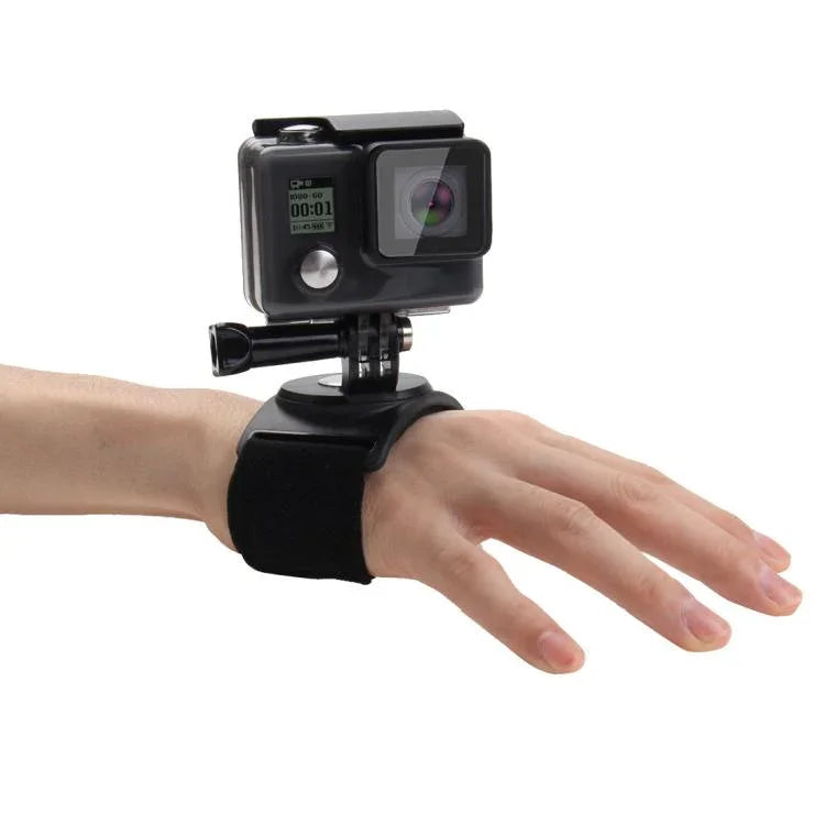 Support de fixation PULUZ 3 en 1 pour bras, poignet, jambe et bras, avec rotation à 360°, compatible avec GoPro, Insta360, DJI et autres caméras d'action.