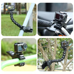 Support de fixation flexible PULUZ Jaws pour caméras d'action sportives GoPro, Insta360, DJI et autres caméras d'action.
