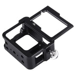 PULUZ Boîtier Coque en alliage d'aluminium CNC Cage de protection avec cadre d'assurance et objectif UV 52 mm pour GoPro HERO (2018) /7 Noir /6 /5, pour HERO6 /5 Cadre de traction, pour HERO5 Cadre de traction