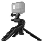 Support de trépied pliable PULUZ Grip avec adaptateur et vis pour GoPro, Insta360, DJI et autres caméras d'action, charge maximale : 2 kg