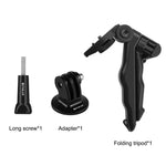 Support de trépied pliable PULUZ Grip avec adaptateur et vis pour GoPro, Insta360, DJI et autres caméras d'action, charge maximale : 2 kg