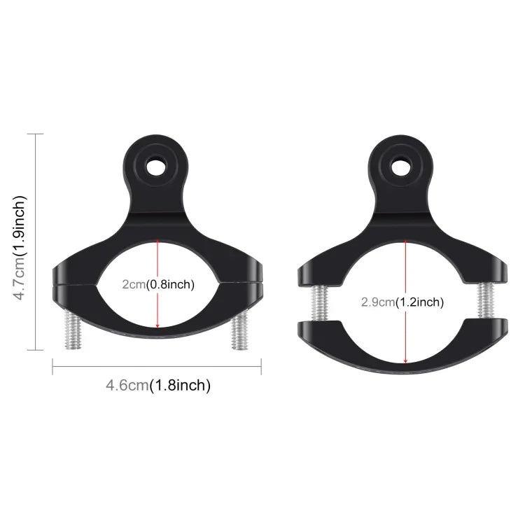 Support de guidon PULUZ en aluminium pour GoPro, Insta360, DJI et autres caméras d'action.