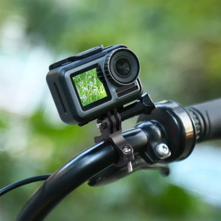 Support de guidon PULUZ en aluminium pour GoPro, Insta360, DJI et autres caméras d'action.