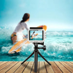 Trépied pliable PULUZ à 3 points d'appui avec perche à selfie et monopode extensible pour GoPro, Insta360 ONE R, DJI Osmo Action et autres caméras d'action, longueur : 20-58 cm