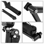 Trépied pliable PULUZ à 3 points d'appui avec perche à selfie et monopode extensible pour GoPro, Insta360 ONE R, DJI Osmo Action et autres caméras d'action, longueur : 20-58 cm