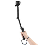 Trépied pliable PULUZ à 3 points d'appui avec perche à selfie et monopode extensible pour GoPro, Insta360 ONE R, DJI Osmo Action et autres caméras d'action, longueur : 20-58 cm