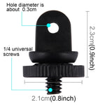 Adaptateur de fixation pour trépied PULUZ Mini, filetage 1/4 pouce, compatible avec GoPro, Insta360, DJI et autres caméras d'action. Diamètre du trou de vis : 3,9 mm. Diamètre de l'adaptateur : 2,2 cm.