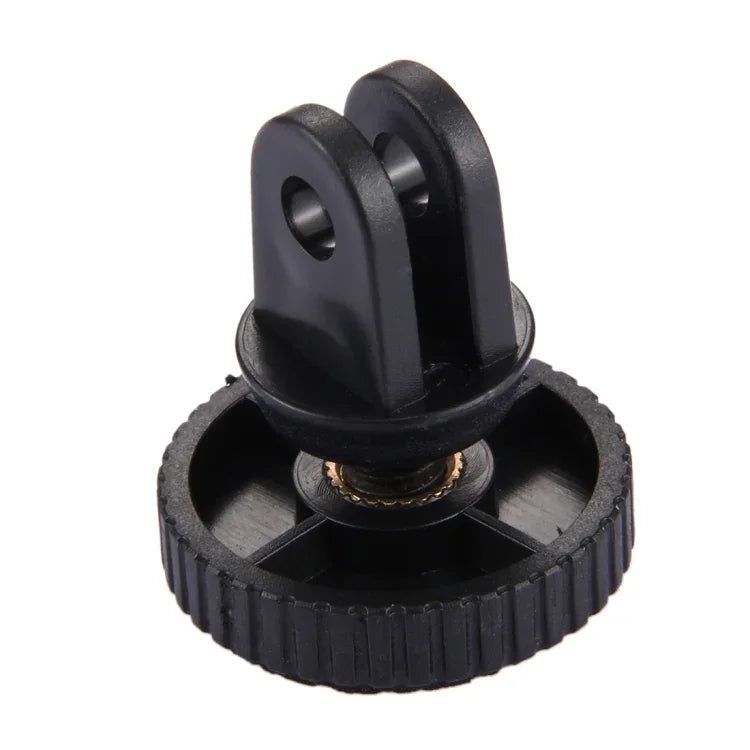 Adaptateur de fixation pour trépied PULUZ à vis 1/4 pouce pour GoPro, Insta360, DJI et autres caméras d'action. Diamètre du trou de vis : 5 mm. Diamètre du filetage : 3,3 cm.