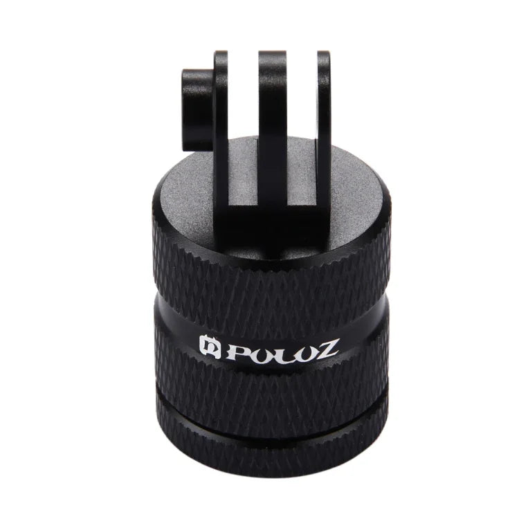 Adaptateur de trépied PULUZ à filetage 1/4 pouce, usiné CNC, compatible avec GoPro, Insta360, DJI et autres caméras d'action, longueur 1/4 pouce.