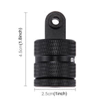 Adaptateur de trépied PULUZ à filetage 1/4 pouce, usiné CNC, compatible avec GoPro, Insta360, DJI et autres caméras d'action, longueur 1/4 pouce.