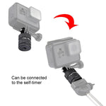 Adaptateur de trépied PULUZ à filetage 1/4 pouce, usiné CNC, compatible avec GoPro, Insta360, DJI et autres caméras d'action, longueur 1/4 pouce.
