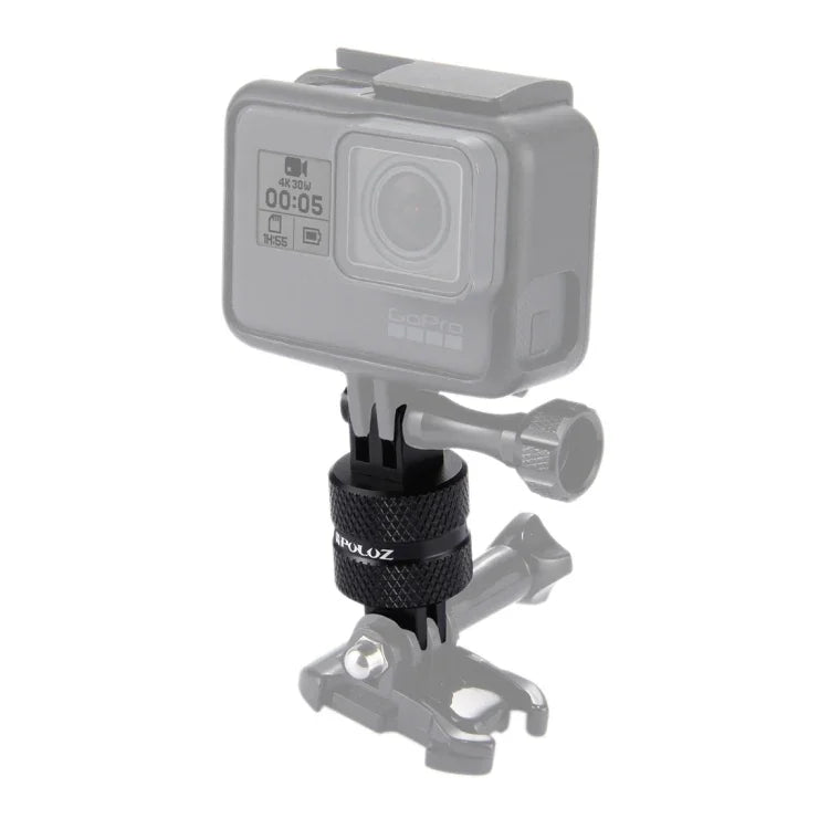 Bras d'extension pivotant CNC à rotation 360° PULUZ pour trépied, compatible avec GoPro, Insta360, DJI et autres caméras d'action, adaptateur d'extension