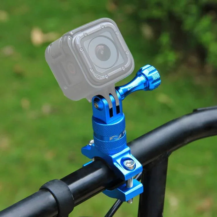 Support adaptateur de guidon de vélo en aluminium à rotation 360° PULUZ avec vis pour GoPro, Insta360, DJI et autres caméras d'action, en stock en Chine (rouge), en stock en Chine (bleu), support adaptateur de guidon 1