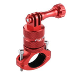Support adaptateur de guidon de vélo en aluminium à rotation 360° PULUZ avec vis pour GoPro, Insta360, DJI et autres caméras d'action, en stock en Chine (rouge), en stock en Chine (bleu), support adaptateur de guidon 1