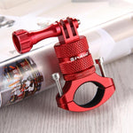Support adaptateur de guidon de vélo en aluminium à rotation 360° PULUZ avec vis pour GoPro, Insta360, DJI et autres caméras d'action, en stock en Chine (rouge), en stock en Chine (bleu), support adaptateur de guidon 1